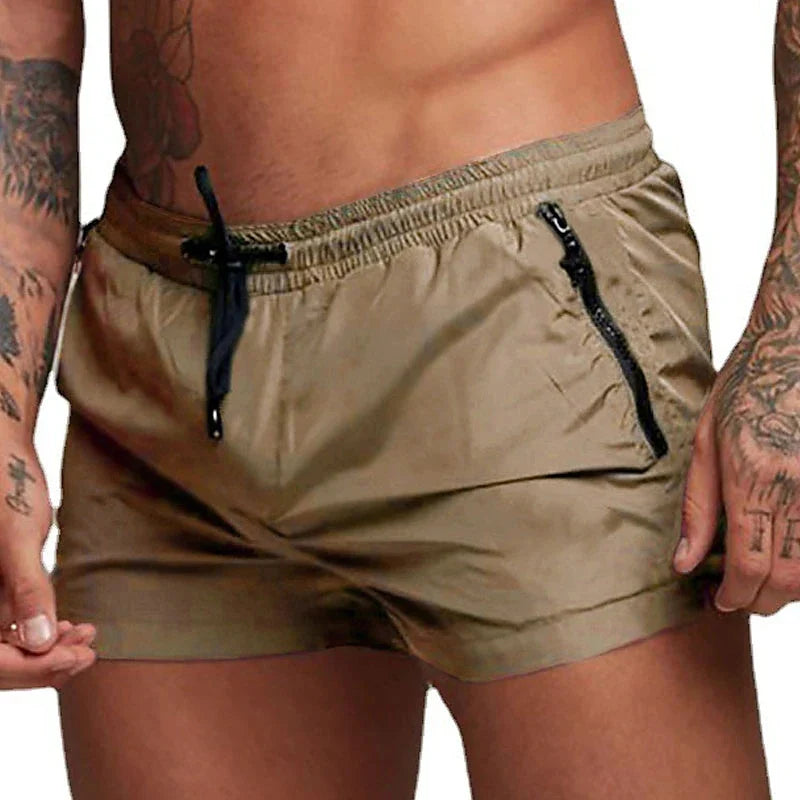 Men's Quick Dry Swim Trunks with Zipper Pockets | Summer Beach Shorts